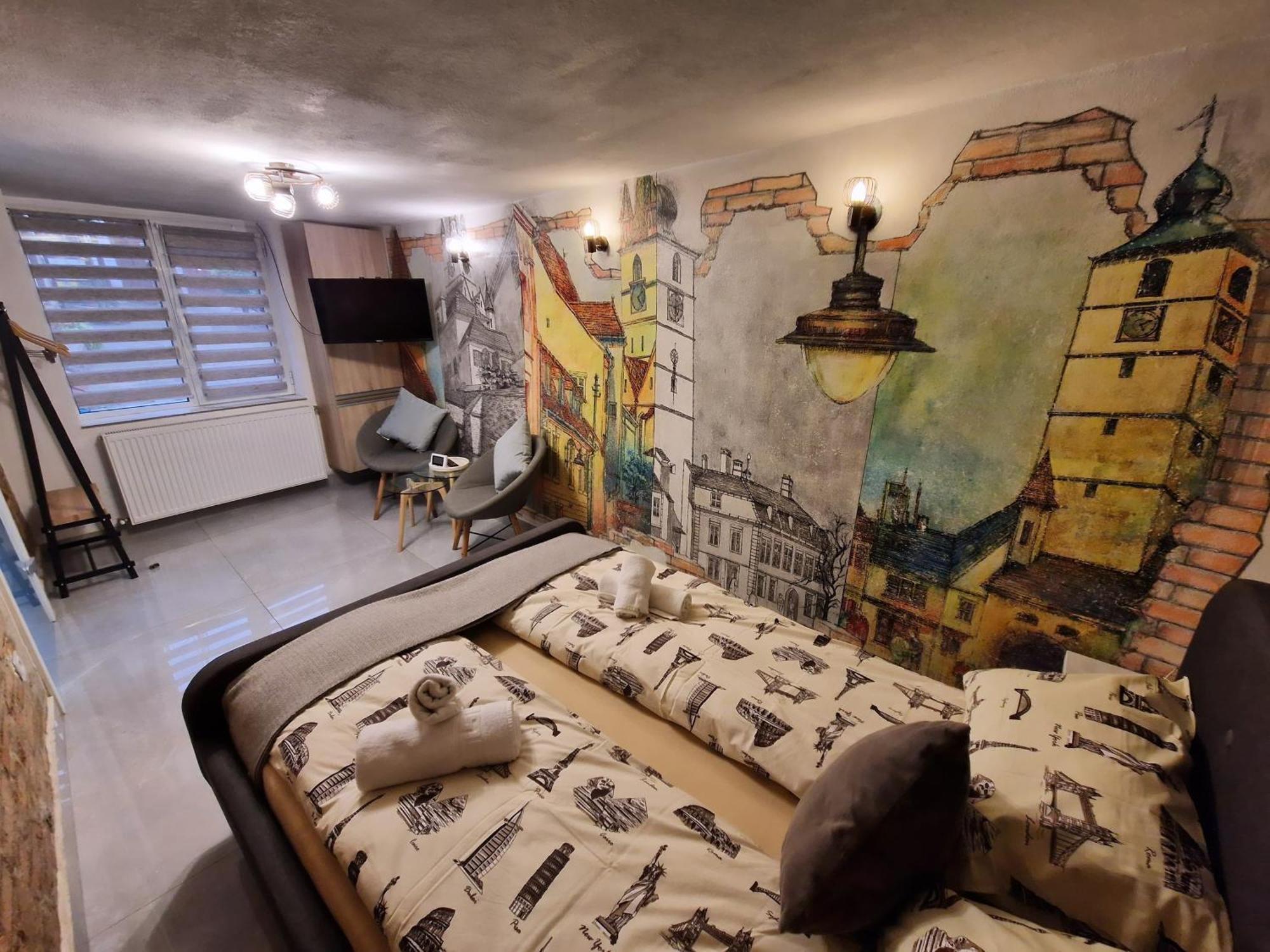 Old Town Studio Apartment Сибиу Экстерьер фото
